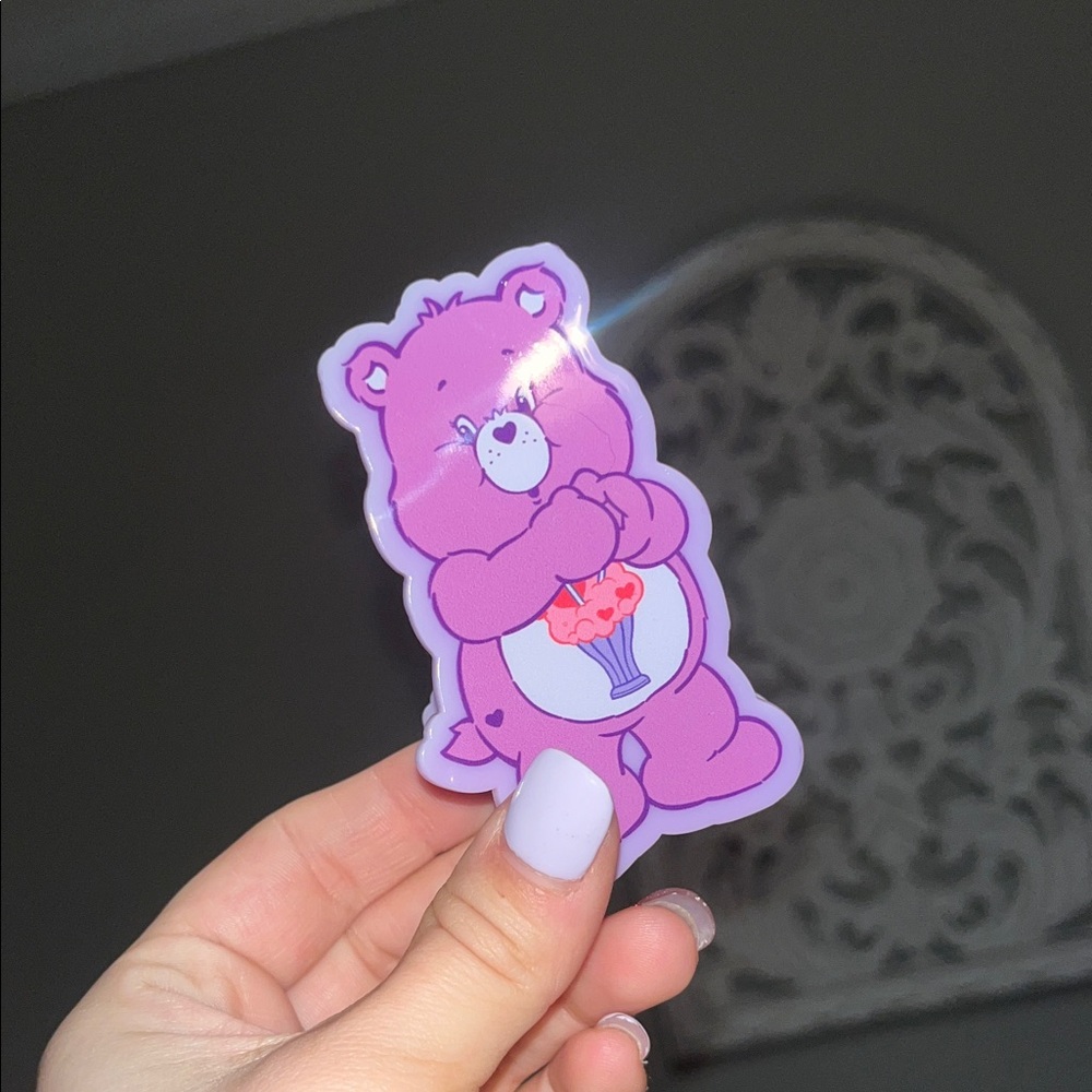 Care Bears Share Bear Claw Clip 3” NWOT - Picture 3 of 5